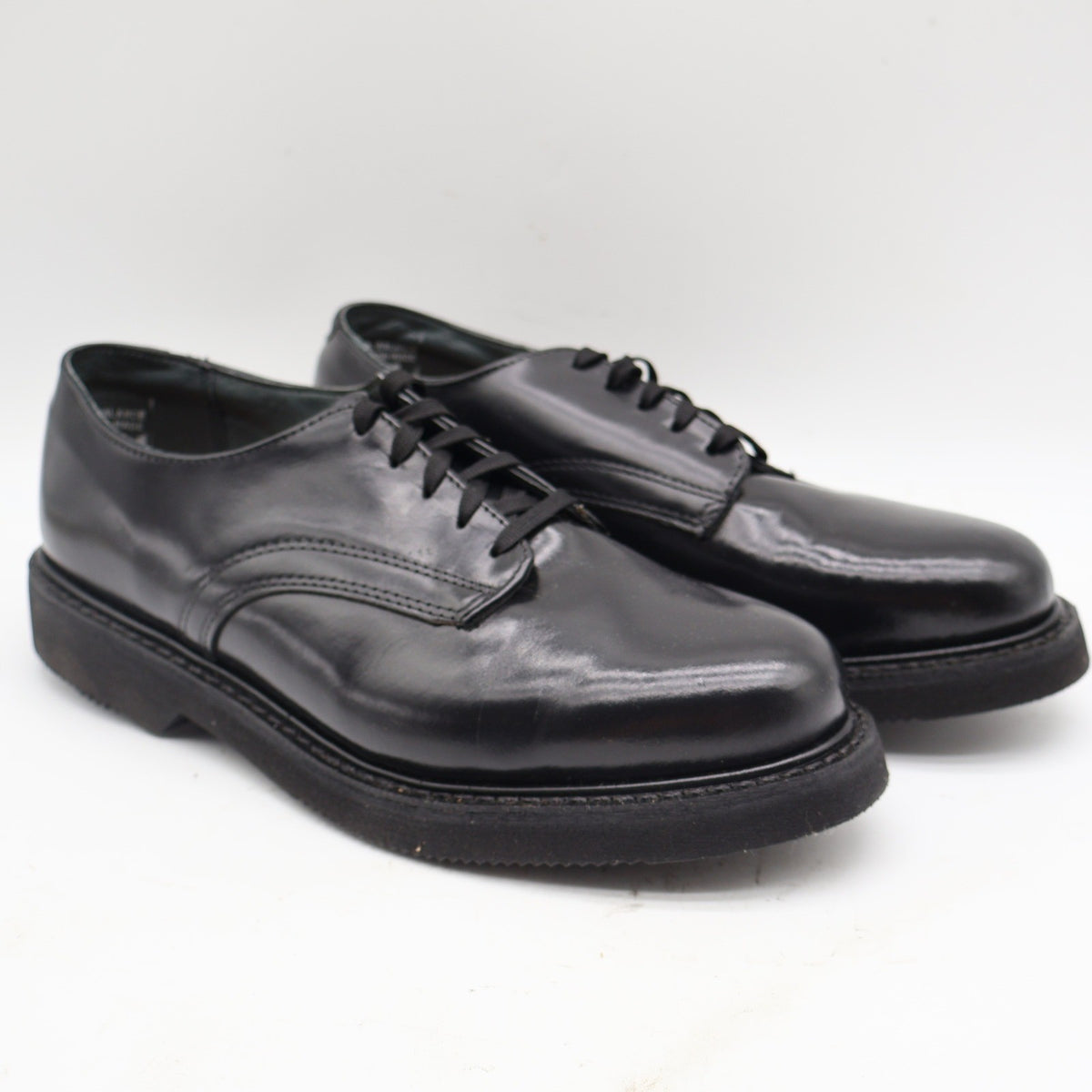 Carolina Uniform Service Oxford Mens 8.5 EE Wide Black Leather Shoes USA Made 32 - take2supply