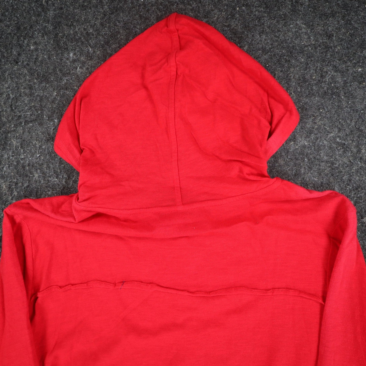 Erin London Womens L Red Cotton Hooded Pullover 3/4 Sleeve Top NWT - take2supply