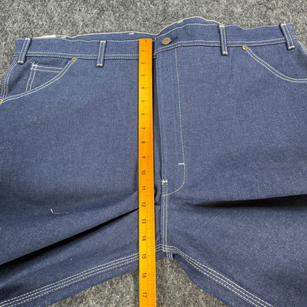 KEY Vintage 90s Dungaree Jeans Mens 44x32 USA Made Blue Denim NWT - take2supply