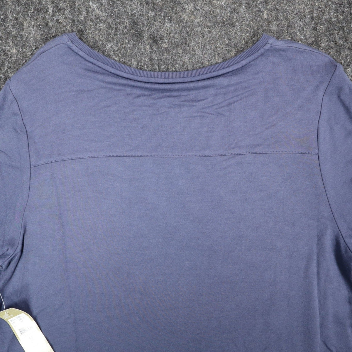 Erin London Studded Puff Sleeve Top Womens Medium Blue Viscose French Terry NWT - take2supply