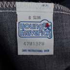 Young Maverick Vintage Girls 8 Slim Floral Embroidered Jeans NWT - take2supply