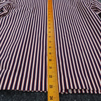 Sunny Shores Blouse Womens 18 Vintage 80s Red White Blue Striped Puff Shoulder - take2supply