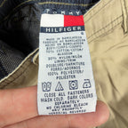 Tommy Hilfiger Y2K Cargo Shorts Boys 6 Beige Cotton Nylon NWT New - take2supply