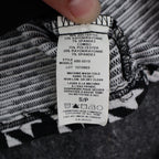 Lanalee Cardigan Women Small Black White Houndstooth Open Front Made in Canada - take2supply