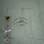 Joe Marlin Pocket T-Shirt Mens Medium Green Cotton Embroidered Logo JMKS-1869 - take2supply