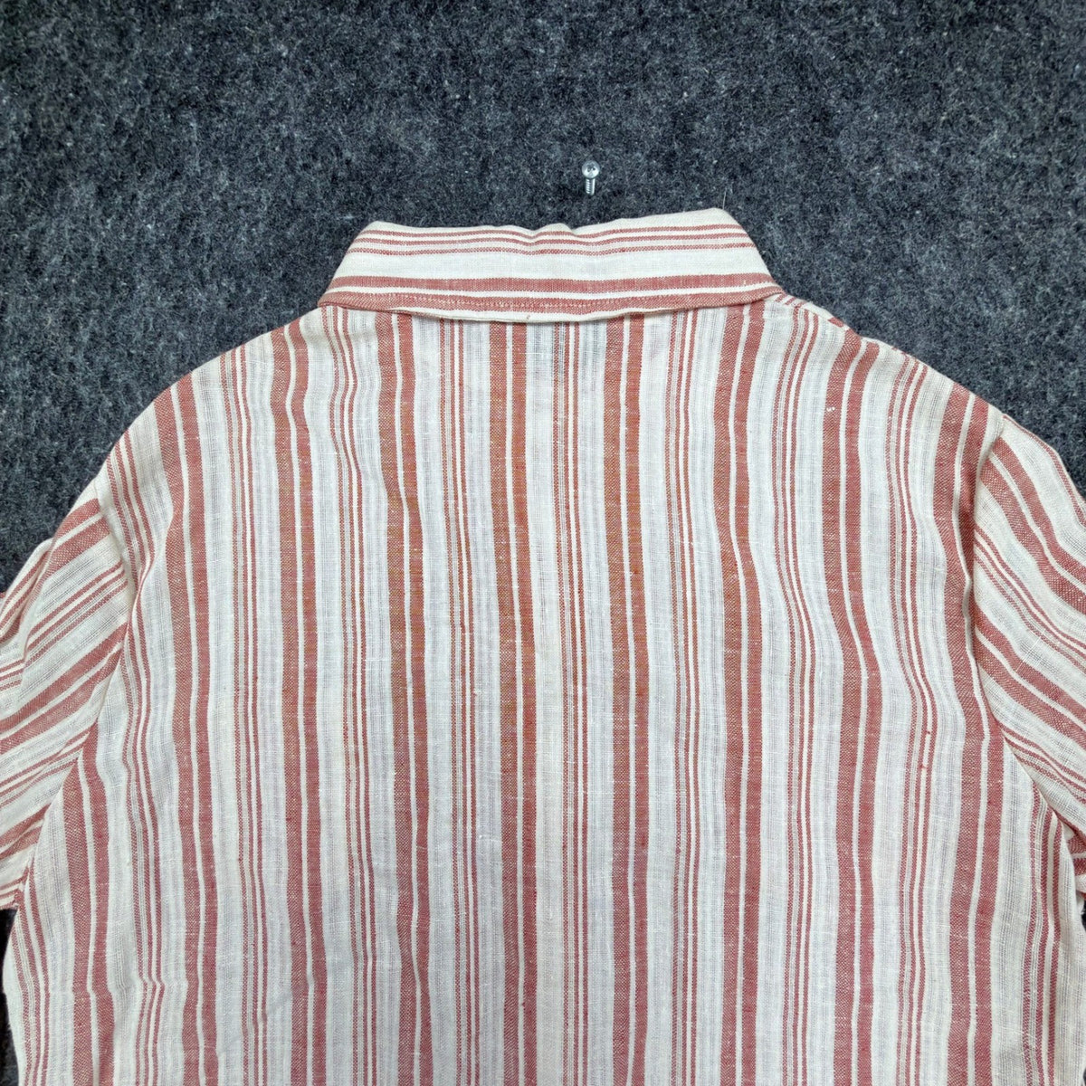 Turtle Bax Vintage 70s Striped Button Down Shirt Boys 15-16 Red White NWT - take2supply