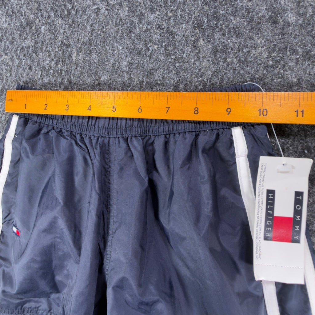 Tommy Hilfiger Y2K Windbreaker Track Pants Kids 4 Navy Blue Nylon NWT Vintage - take2supply