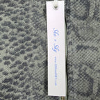 She + Sky Snake Print Mini Skirt Womens Large Olive Green Distressed New C714 - take2supply
