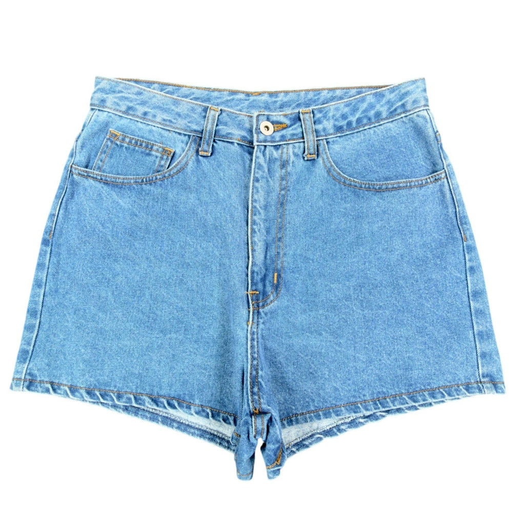 Boom Boom Vintage 90s Denim Shorts Womens 11/12 Blue Cotton NWT - take2supply