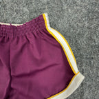 Vintage 80s Dolphin Shorts Baby 9 Months Purple Yellow White Retro Gym New - take2supply