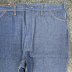 Wrangler Vintage 80s Bootcut Jeans Mens 44x32 Blue Cotton USA Made NOS NWT - take2supply