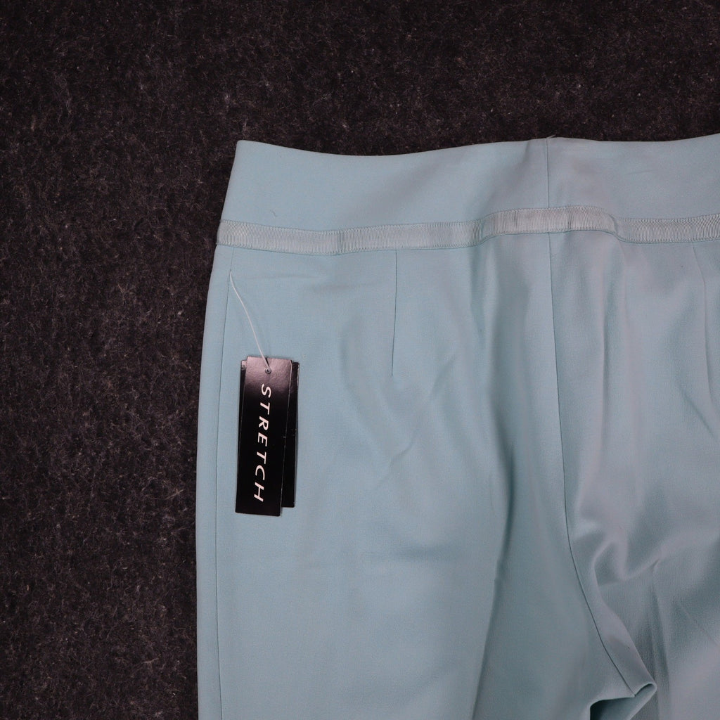 AGB Byer California Dress Pants Womens 6 Y2K Light Blue Wide Leg Stretch New - take2supply