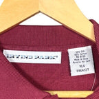 IRVINE PARK Mens Red Plaid Knit Short Sleeve Polo Shirt XL - take2supply