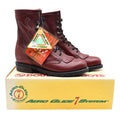 Double-H Boots Packer Boots 7 M Vintage Burgundy Leather Aero-Glide 7 USA 9313 - take2supply