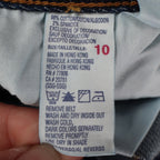 Tommy Hilfiger Jeans Womens 10 Y2K Blue Stretch Low Rise Slim Floral Belt C789 - take2supply