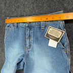 John Deere Y2K Carpenter Denim Shorts Boys 8 Stone Wash NWT Rugged Workwear - take2supply