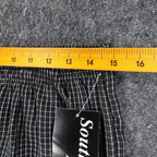 Southern Lady Pants Womens Large Black White Grid Check Elastic Waist NWT NOS - take2supply