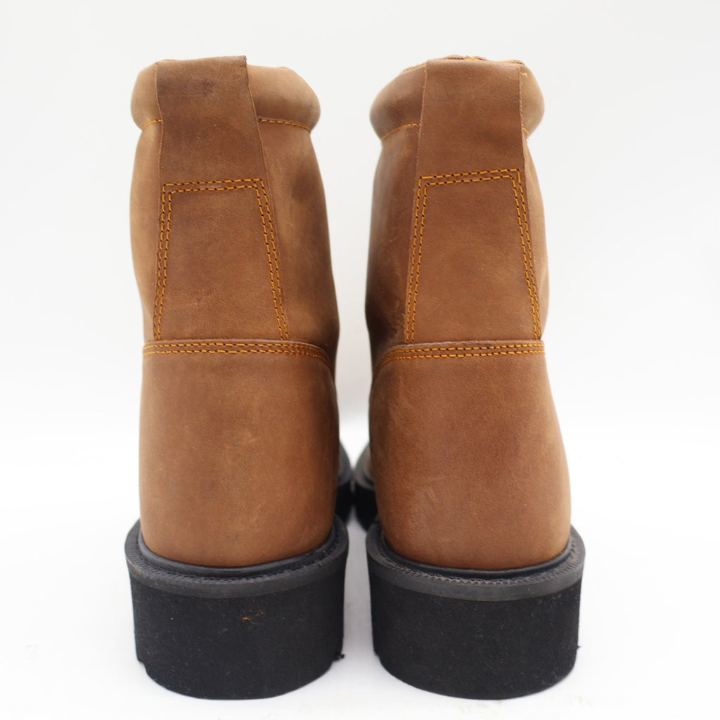 Double-H Boots Packer Work Boots Womens 5.5 D Vintage 90s Brown Leather DH 925Y - take2supply