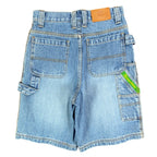 John Deere Y2K Carpenter Shorts Kids 12 Blue Denim NWT Stone Wash Workwear Denim - take2supply