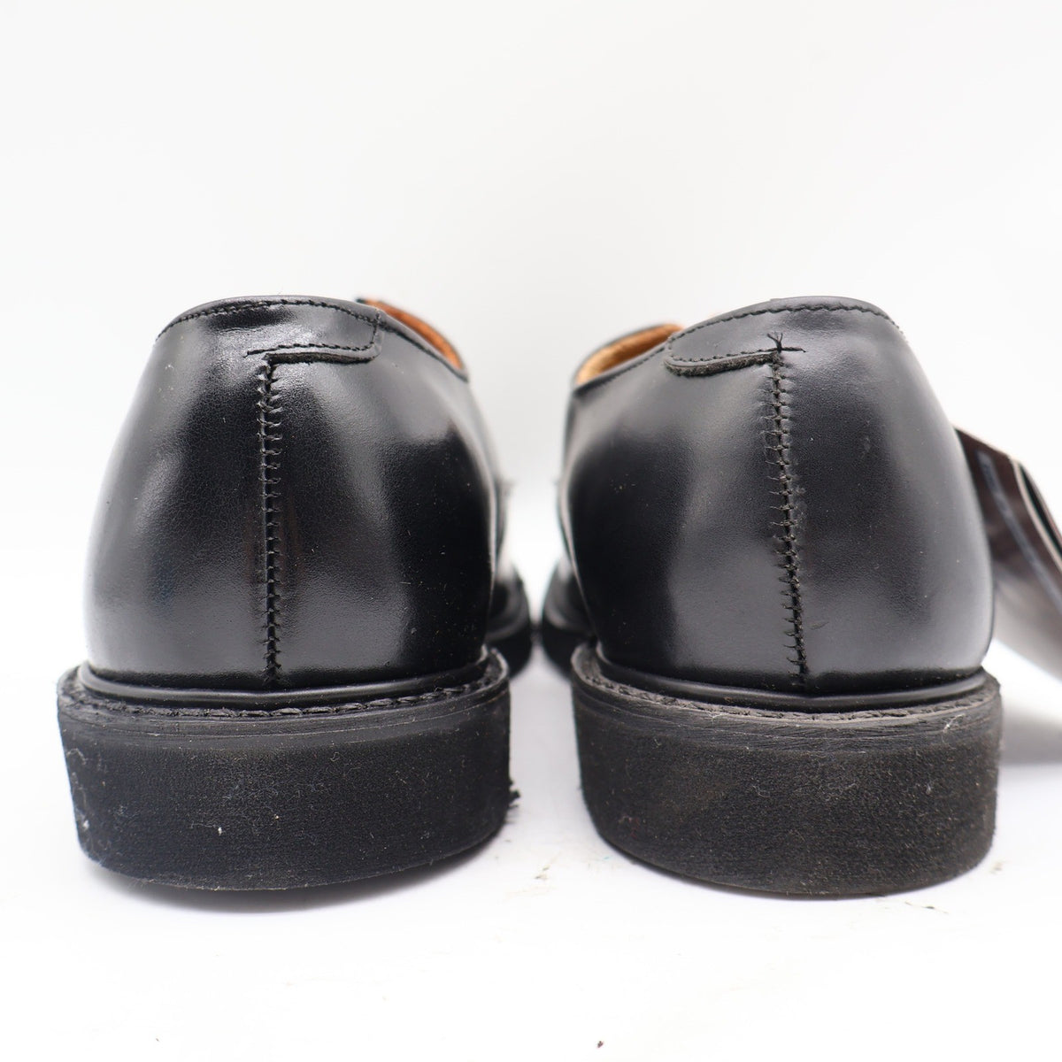 Carolina Oxford Shoes Mens 10 C Vintage Black Leather Plain Toe Made in USA New - take2supply