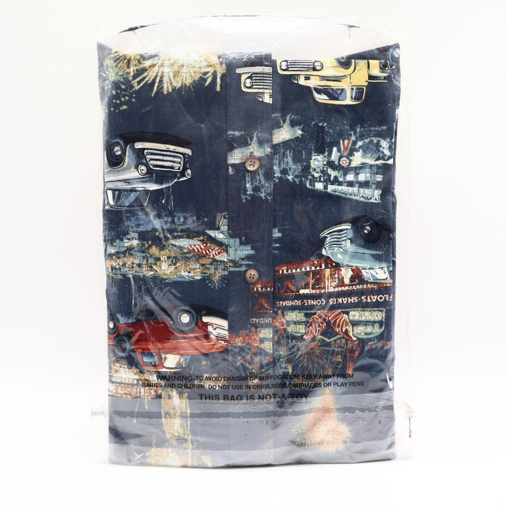 North River Outfitters Shirt Mens XL Navy Classic Pickup Truck Print Cotton NWT - take2supply
