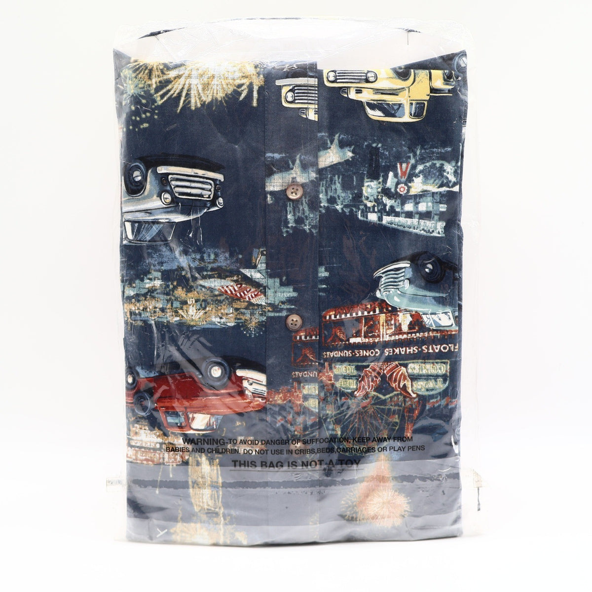 North River Outfitters Shirt Mens XL Navy Classic Pickup Truck Print Cotton NWT - take2supply