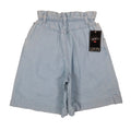 Levi's 917 Denim Shorts Girls 12 Vintage 90s Light Wash Cinch Waist Made in USA - take2supply