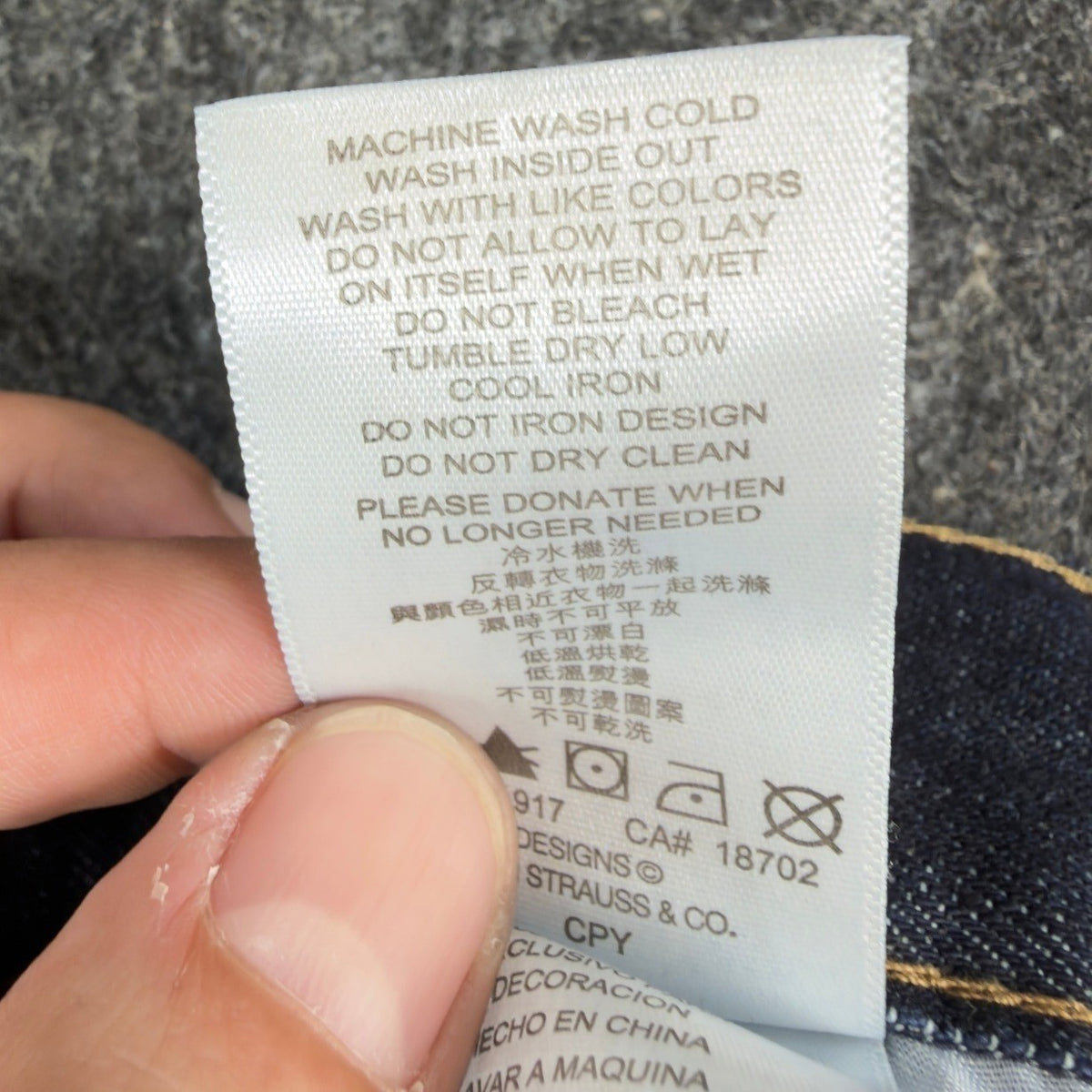 Levi's 505 Regular Fit Jeans Boys 14 Slim 25x27 Dark Wash Straight Leg Denim - take2supply