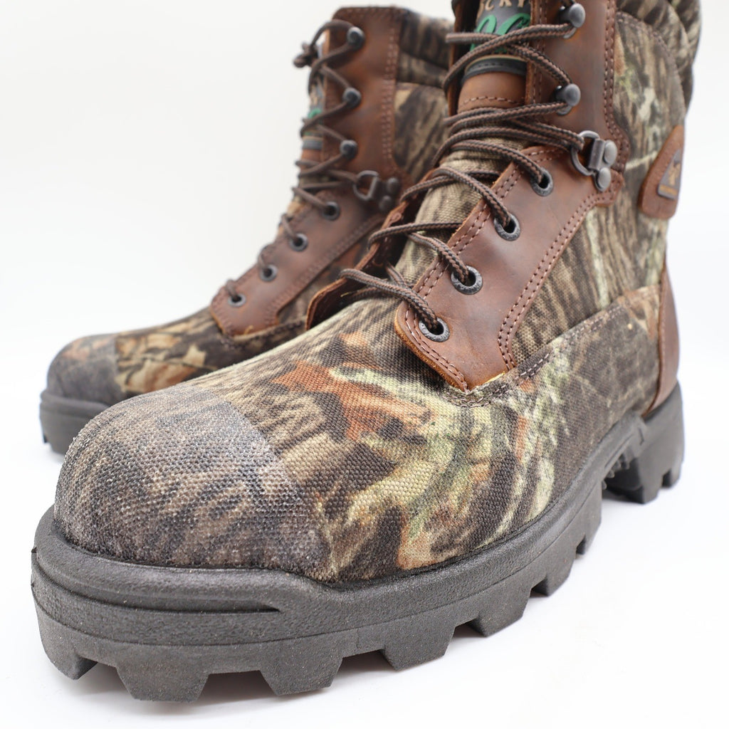 Rocky Y2K Wild Dawg 6" Hunting Boots Mens 8.5 MW Camo Leather New - take2supply
