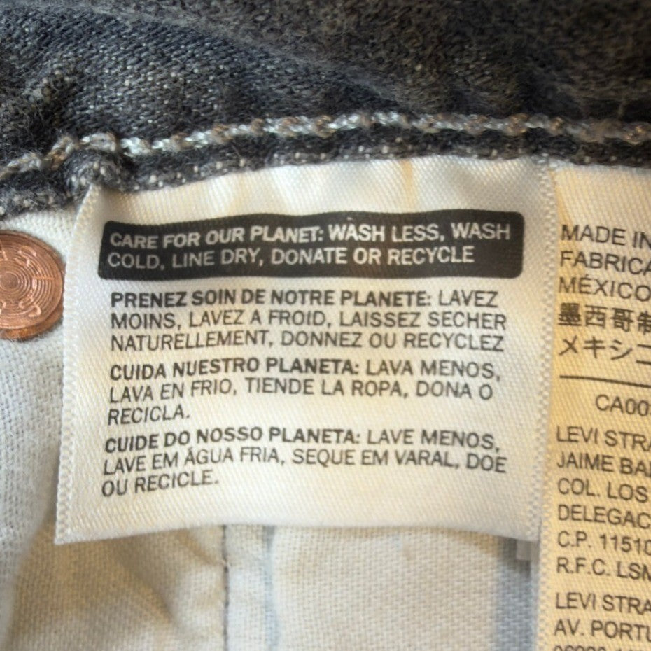 Levi's 501 Original Fit Jeans Mens 32x36 Gray Denim Straight Leg NWT C109 - take2supply