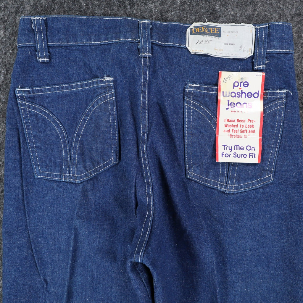Dee Cee Rappers Jeans 16 Regular Vintage Blue Denim Straight Leg Made in USA NWT - take2supply