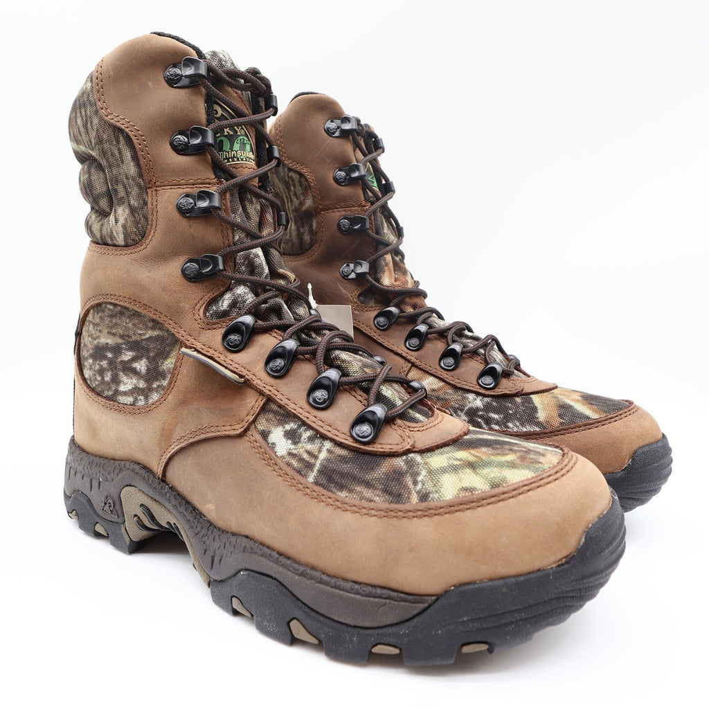 Rocky 7393 Lynx 400 SIQ Hunting Boots Mens 10W Brown Camo Leather New - take2supply