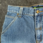 John Deere Y2K Carpenter Denim Shorts Boys 12 Stone Wash Cotton NWT Deadstock - take2supply