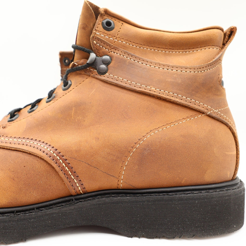 Carolina 6" Steel Toe Work Boots Mens 13 D Brown Leather Made in USA NWT - take2supply