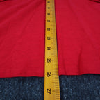 Erin London Womens S Red Cotton Hooded Pullover 3/4 Sleeve Top NWT - take2supply
