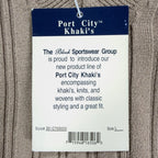 Port City Khaki's V-Neck Sweater Vest Mens L Tan Acrylic NWT Deadstock - take2supply