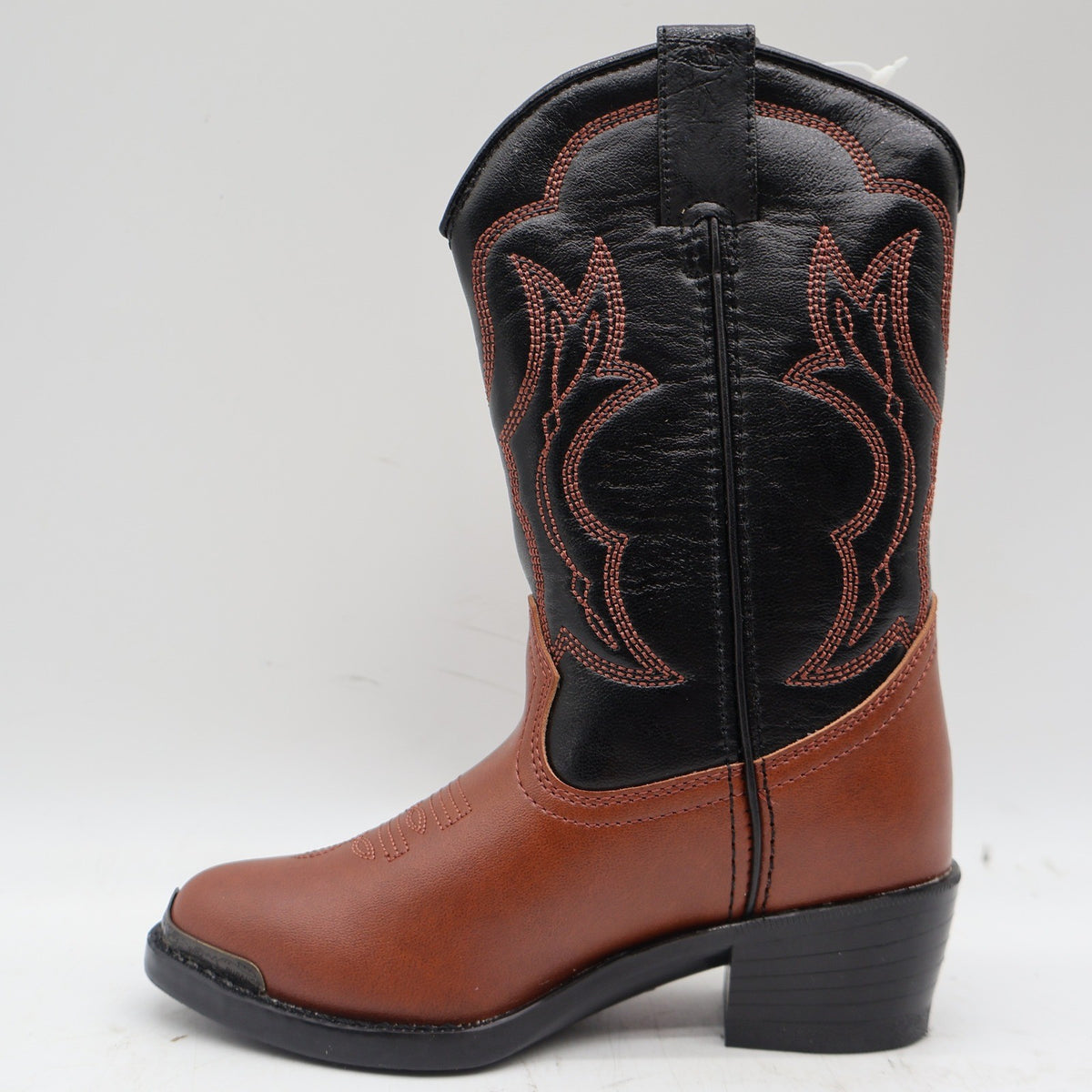 Durango Western Cowboy Boots Kids 10 D Rust Brown Black PBR BT464 New - take2supply