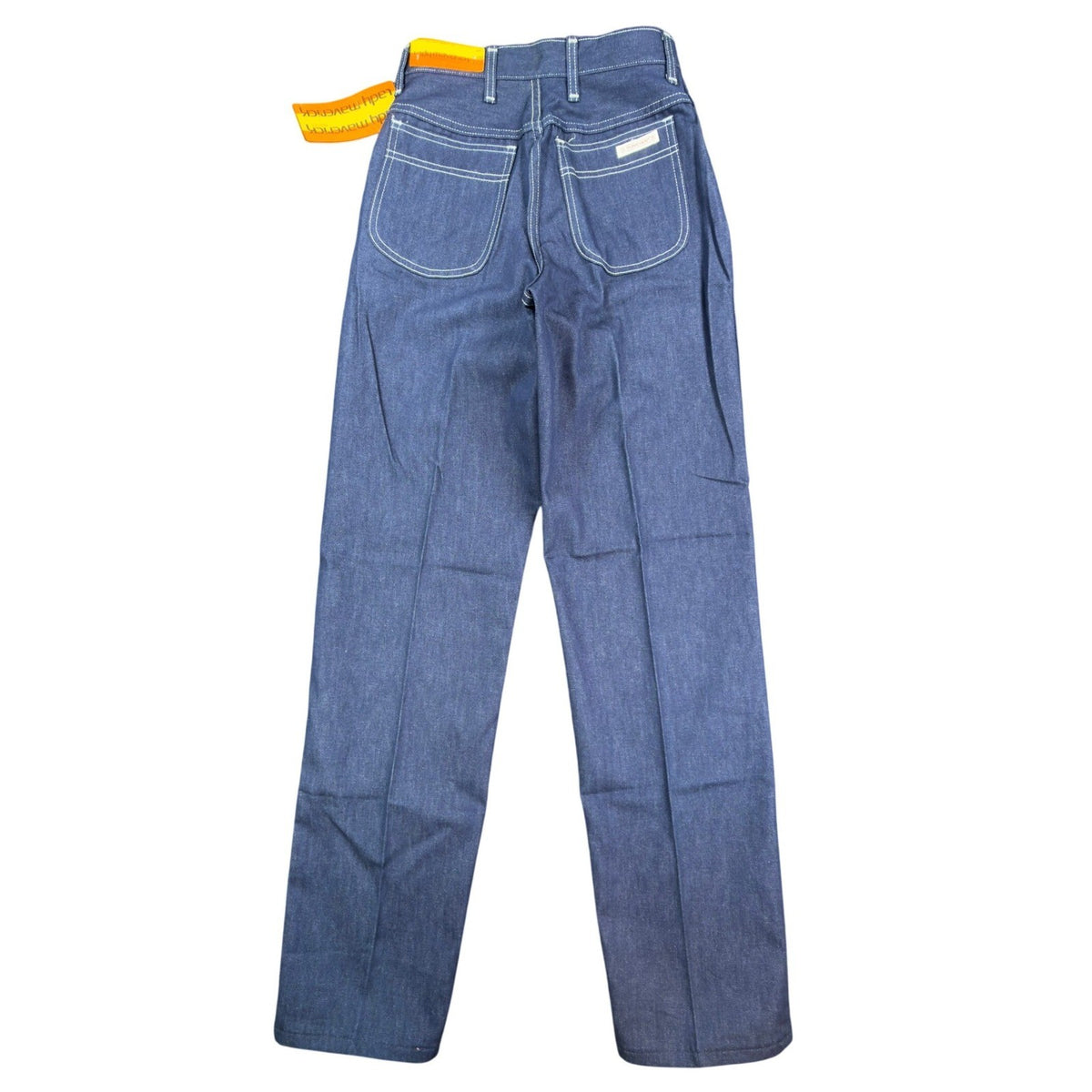 Blue Lady Maverick jeans with contrast stitching, full back view