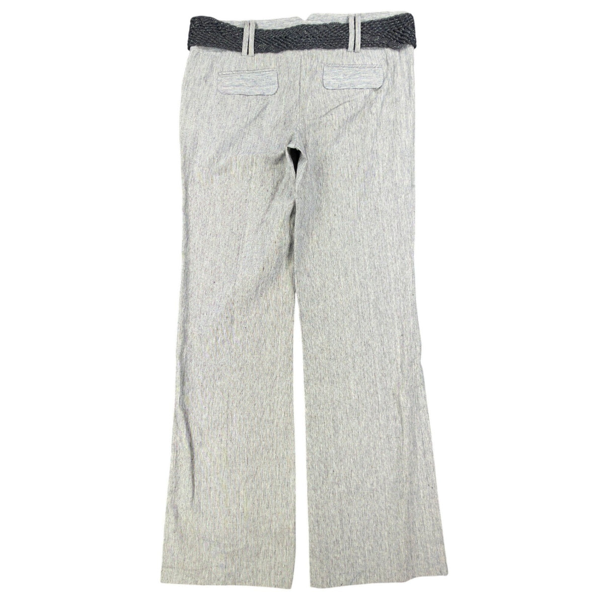 my michelle Y2K Wide Leg Trousers Womens 9 Gray Linen Cotton NWT C704 - take2supply