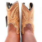 Old West 1936 Western Boots Kids 3.0 Brown Leather NWT - take2supply