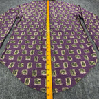 Wrangler 90s Rugged Wear Shirt Mens M Purple Cotton Leaf Print NWT R960LLV - take2supply