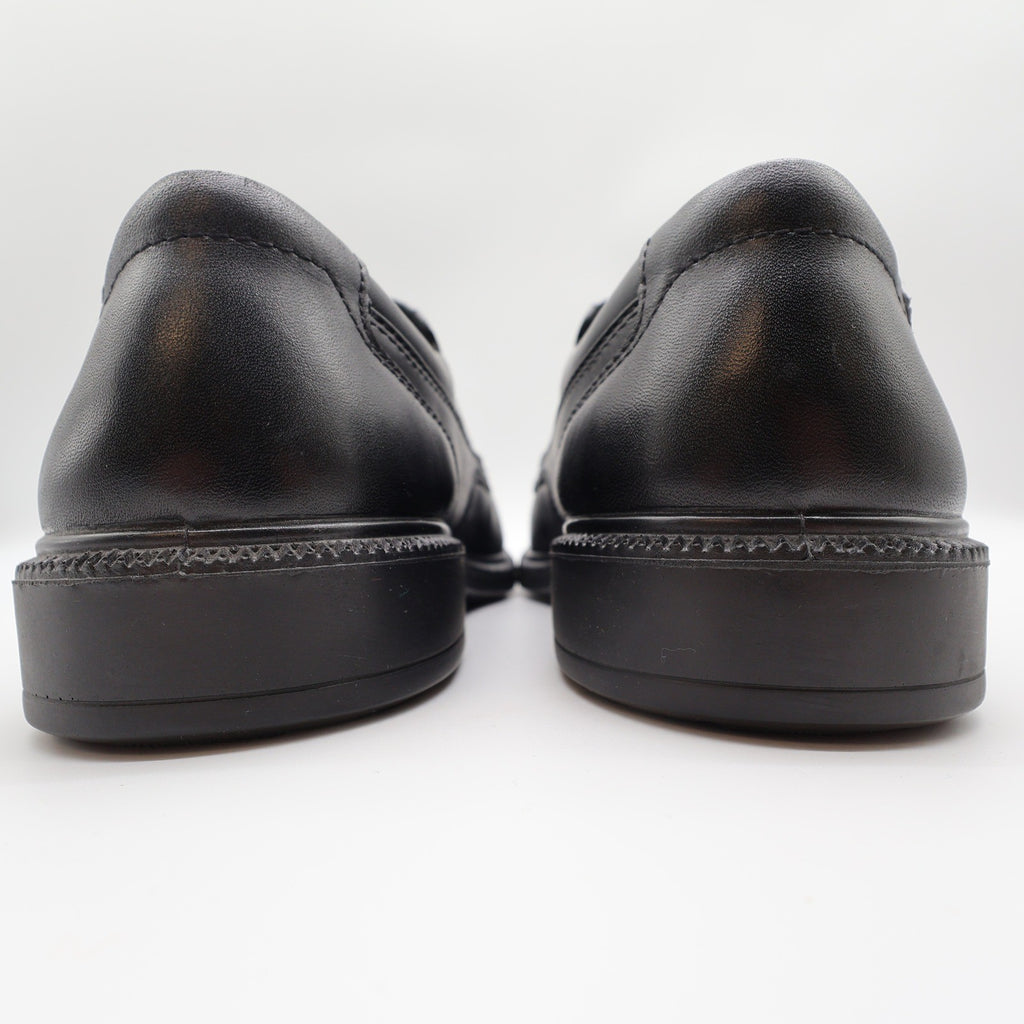 Hush Puppies Leverage Men's 10 Black Leather Waterproof Loafer NIB - take2supply