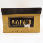 Wayfarer Penny Loafers Mens 8 D Vintage 80s Cognac Leather Wedge Sole Deadstock - take2supply