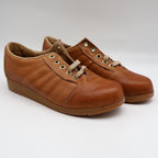 Sportiques Sneakers 7.5 Vintage Deadstock Brown Leather Gum Ripple Sole Romania - take2supply