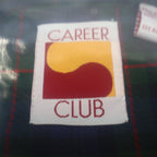 Career Club Plaid Button Down Shirt Mens Large Vintage Deadstock Green Blue NOS - take2supply