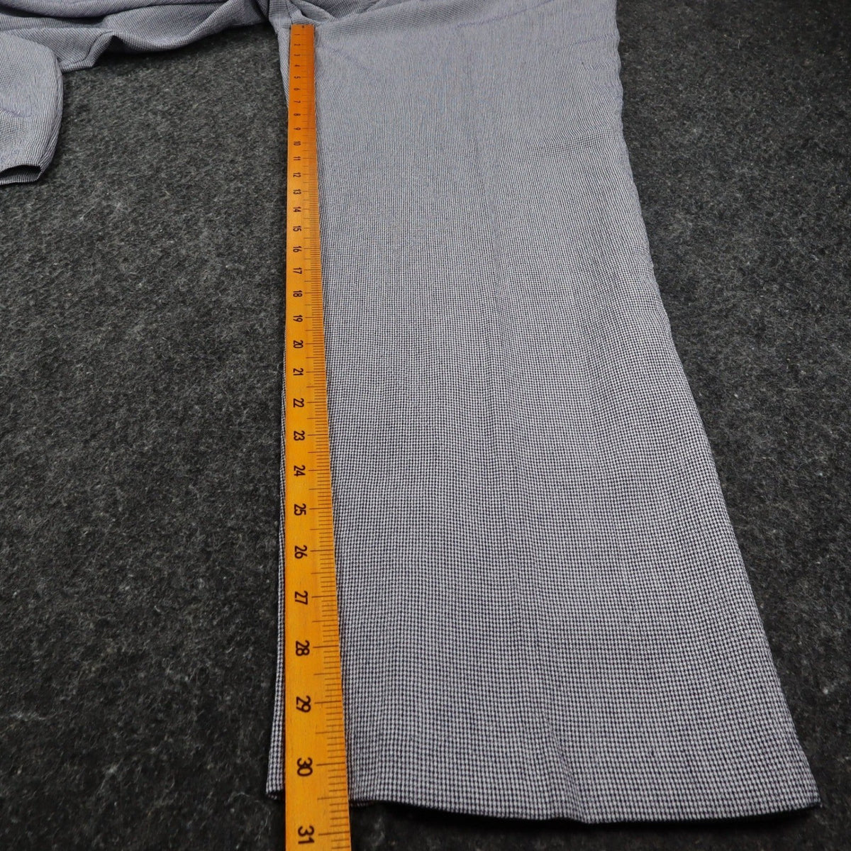 Southern Lady Pants Womens XL Navy Blue White Houndstooth Elastic Waist New - take2supply