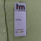 TM Sport That's Me Cardigan Sweater Womens Small Green Embroidered Ramie NWT - take2supply