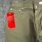 Levi's Y2K 550 Relaxed Tapered Jeans Womens 12 Olive Green NWT Stretch Deadstock - take2supply