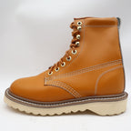 Walker Vintage 80s Work Boots Mens 3 E Tan Leather Deadstock New - take2supply