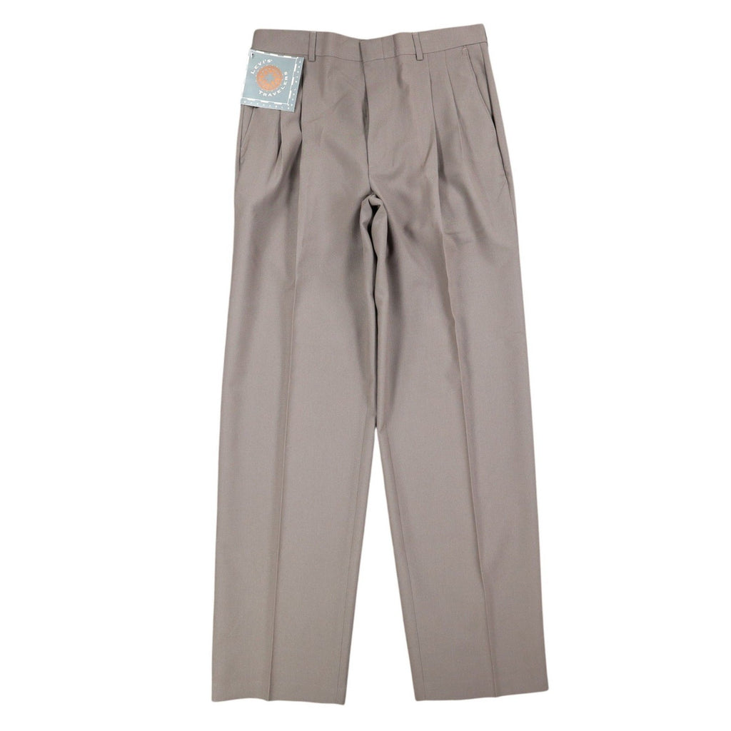 Levi's Action Slacks Pants Mens 34x29 Vintage 80s Deadstock Pleated Taupe Brown - take2supply